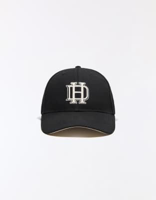 Bershka - Casquette brodée - Noir
