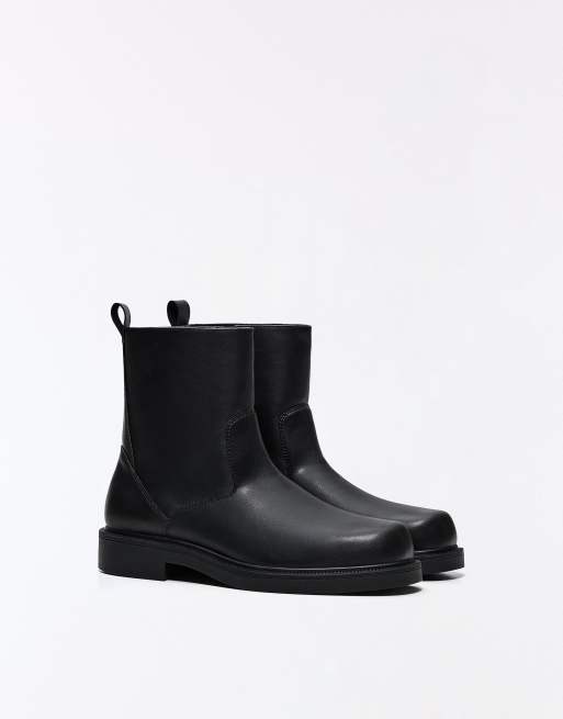 Bershka Casual ankle boots in black, 2 of 7