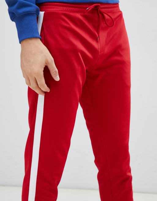 Red trousers cheap with white stripe