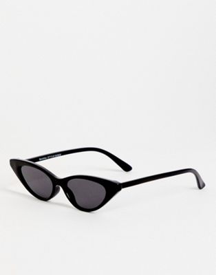 Bershka cat eye sunglasses in black