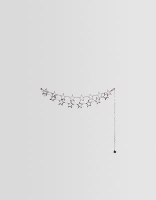 Bershka - Ceinture étoilée - Argenté