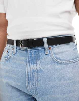 Bershka - Ceinture fine - Noir