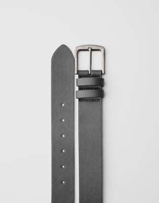 Bershka - Ceinture large imitation cuir - Noir