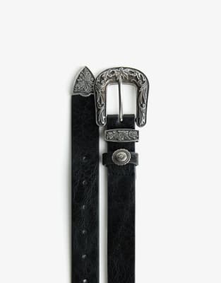 Bershka - Ceinture style cowboy - Noir