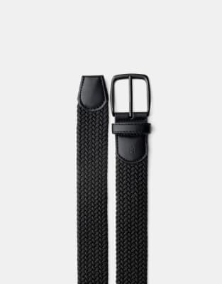 Bershka - Ceinture tressée - Noir