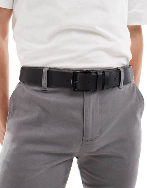 Bershka - Ceinture unie - Noir