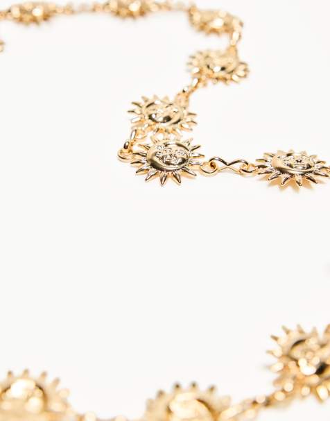 Bershka Chain belt in gold - view 1