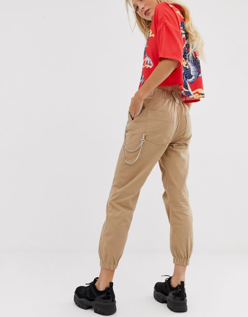 Bershka chain sale detail cargo trousers