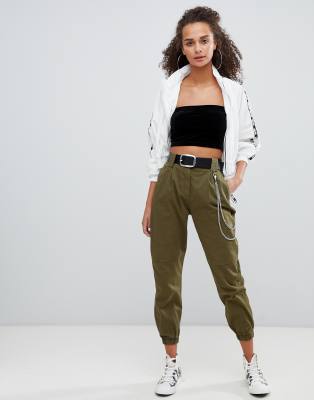 cargo trousers with chain