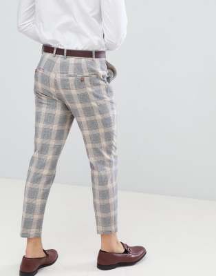 checked trousers mens asos