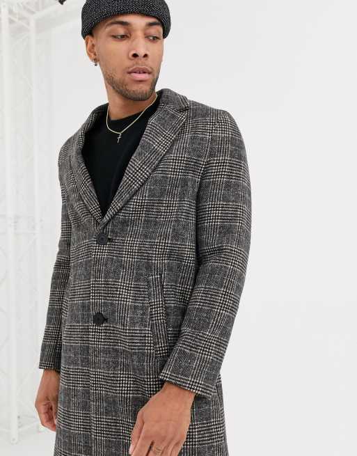 Bershka shop check coat