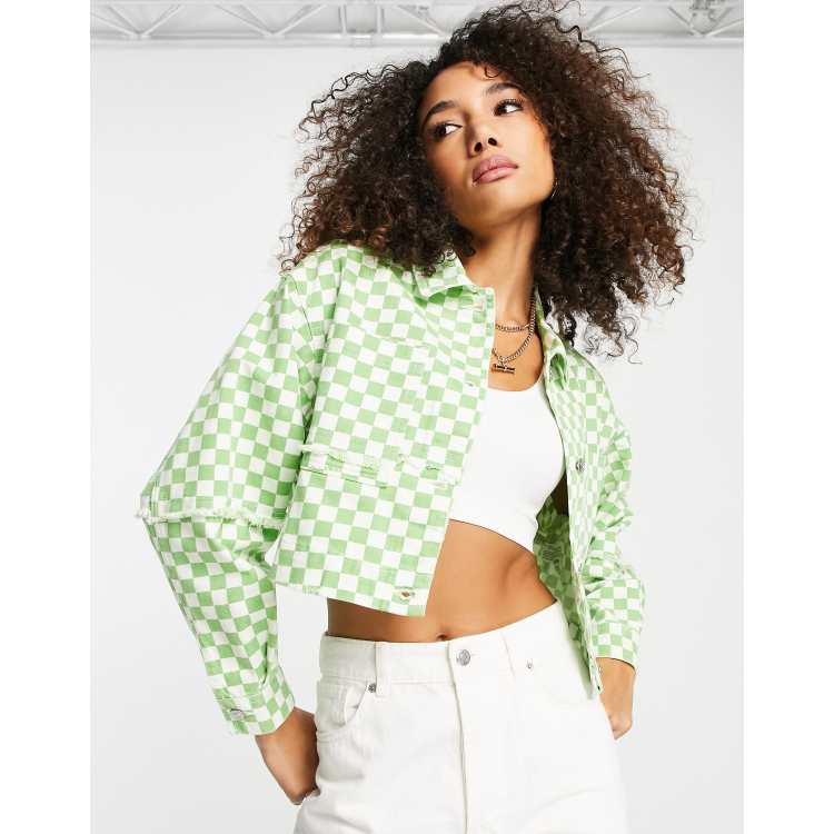 Light green jean clearance jacket