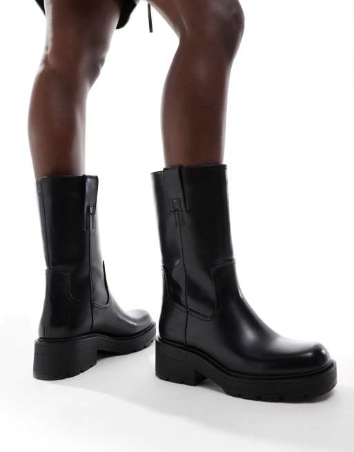 Bershka – Chelsea-Stiefel in Schwarz mit dicker Profilsohle, 4 von 4