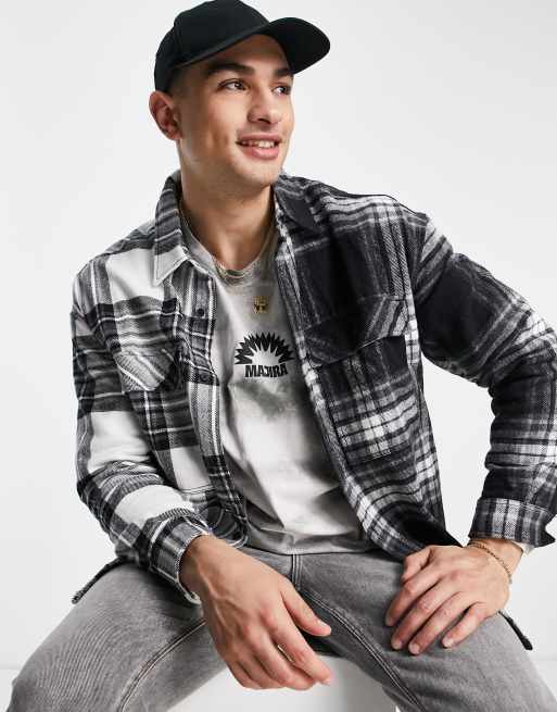 Chemise a best sale carreaux bershka