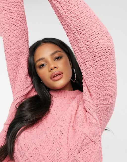 Pink chenille jumper sale