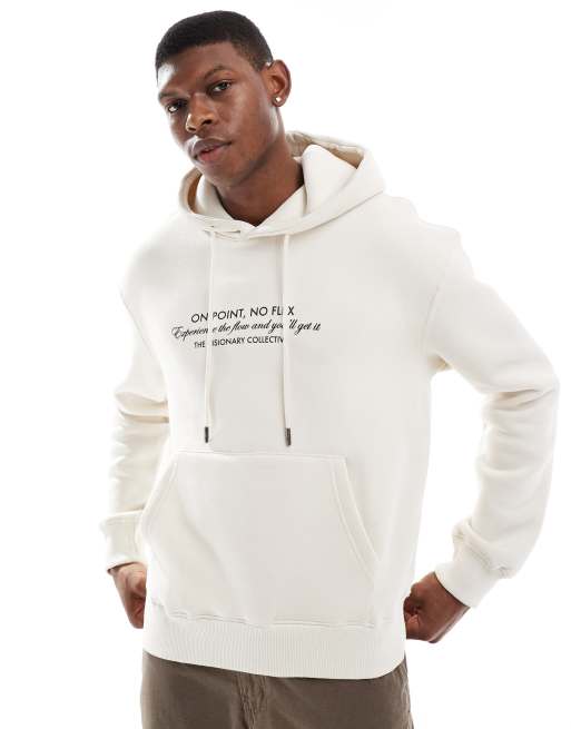 Bershka cherry On Point back printed hoodie in white | ASOS