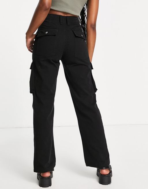 SHEIN Brasil  Womens black cargo pants, Pants for women, Cargo pants women