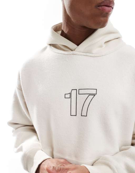 Bershka – Chokladbrun huvtröja med "Relentless"-tryck på ryggen , 2 av 4