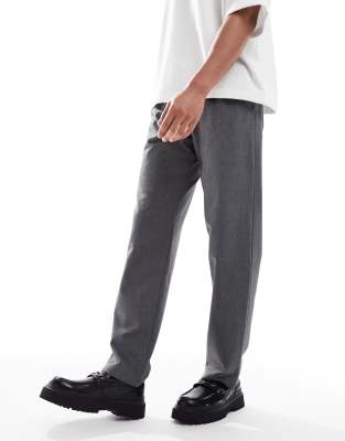 Bershka – Loafer in Schwarz mit dicker Sohle und Schnalle