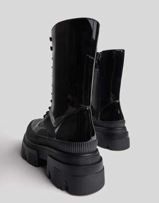 chunky boots calf length