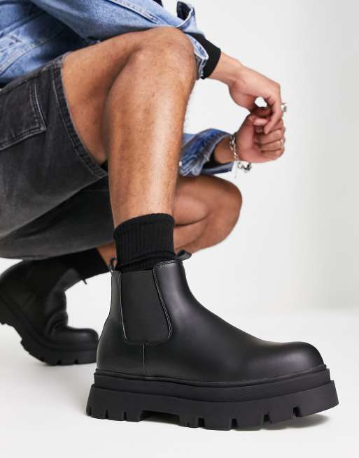 Chelsea boots bershka best sale