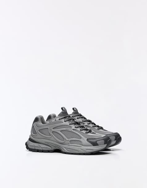 Bershka Chunky combination sneakers in grey - view 1
