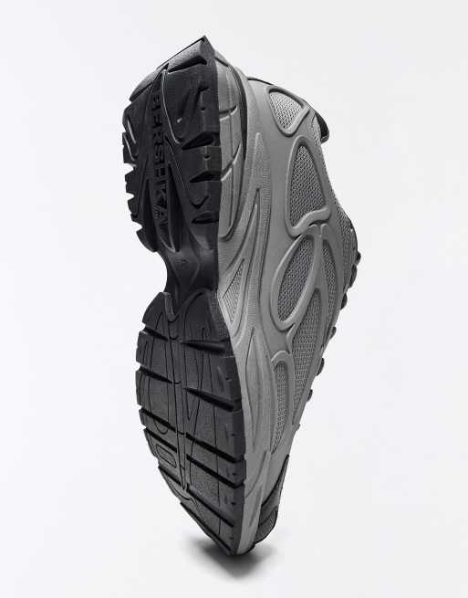 Bershka chunky kombinationssneakers i grå, 6 af 7