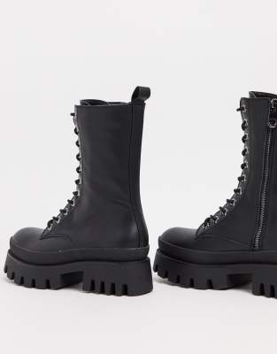 bershka black boots