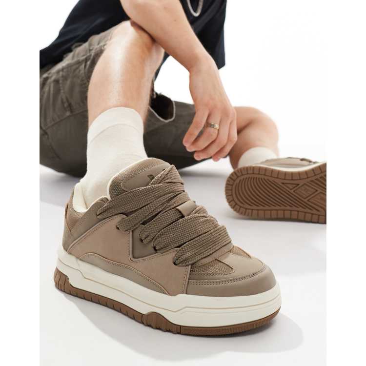 BERSHKA チャンキーソールモカシンシューズ 1640/560 ブラック（黒）系 ヨーロッパ Bershka(ベルシュカ) 靴・シューズ