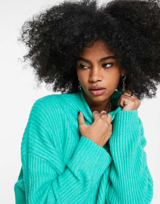 Chunky green clearance jumper