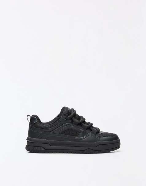 Bershka chunky skate sneakers i sort - view 1
