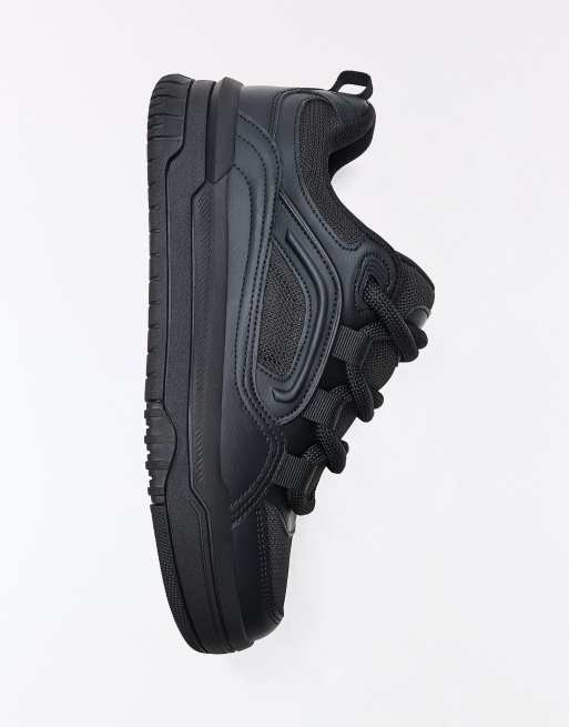 Bershka chunky skate sneakers i sort, 5 af 6