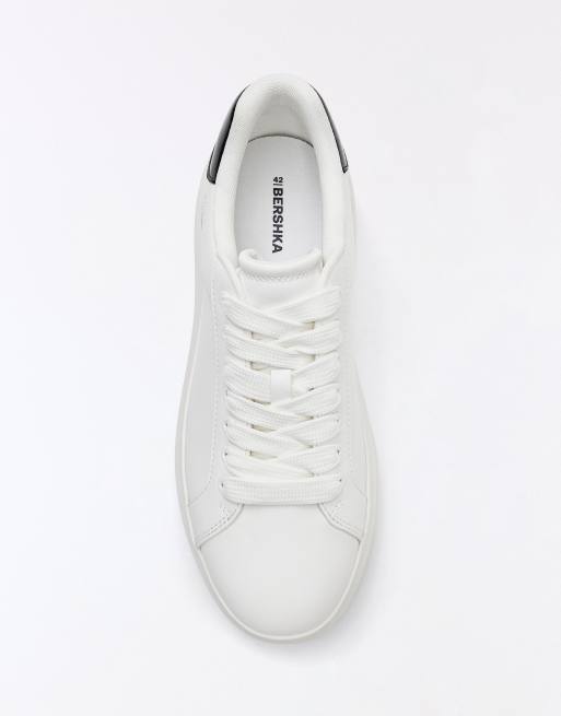 Bershka Chunky Sneaker mit Detail in Weiß, 5 von 7