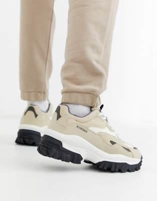 cream chunky sneakers