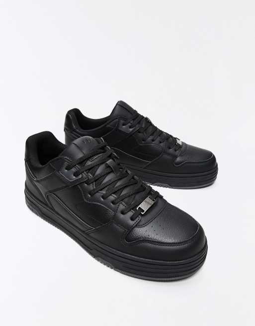 Bershka - Chunky sneakers i sort, 3 af 7