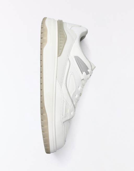 Bershka chunky sneakers i vitt i flera delar, 6 av 7