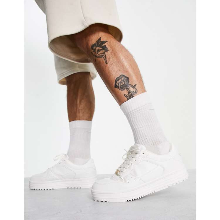 Bershka chunky sneakers white | ASOS