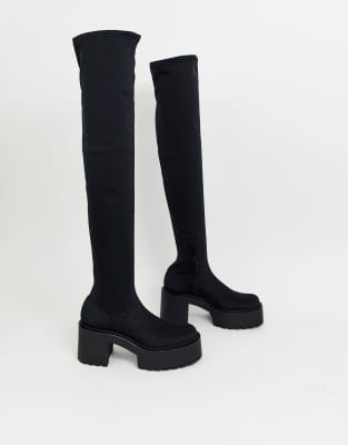 bershka chunky boots