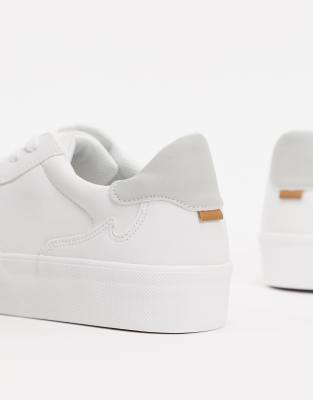 white sneakers thick sole