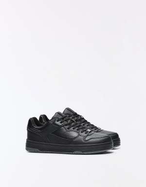 Bershka Chunky trainers in black
