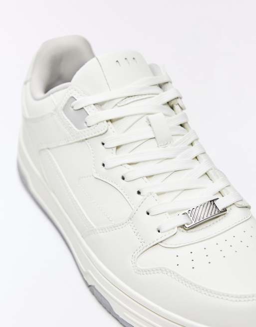 Bershka Chunky trainers in white, 6 of 7