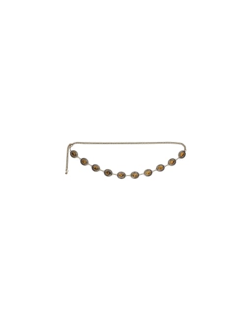 Bershka cintura con strass in kaki, 4 di 4