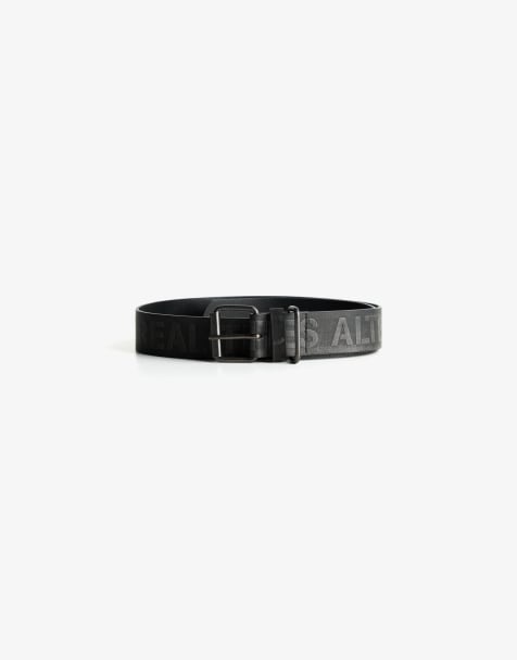 Bershka - Cintura nera in pelle sintetica - view 1