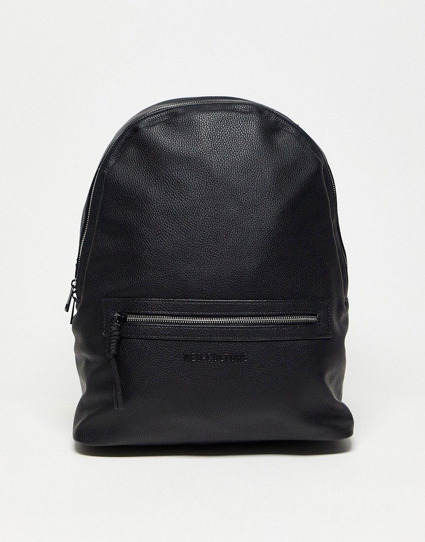 Bershka classic backpack in black
