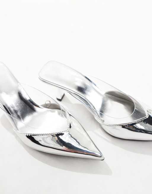 Bershka clear heels store
