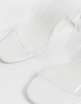 bershka clear heels