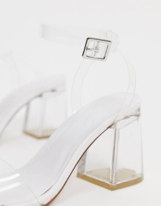 Bershka cheap clear heels