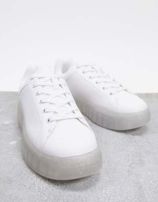 clear sole sneakers