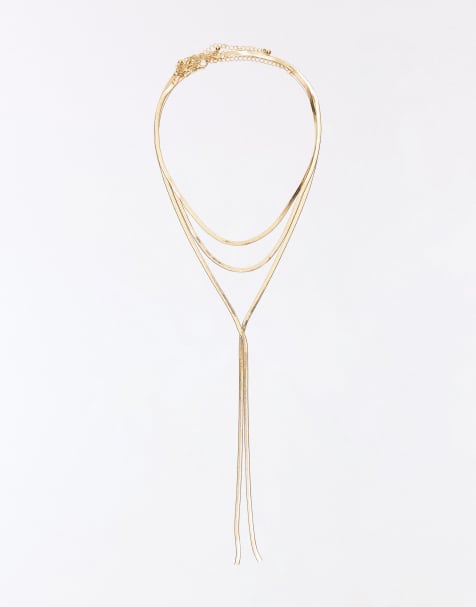 Bershka - Collana multi-catenina dorata - view 1