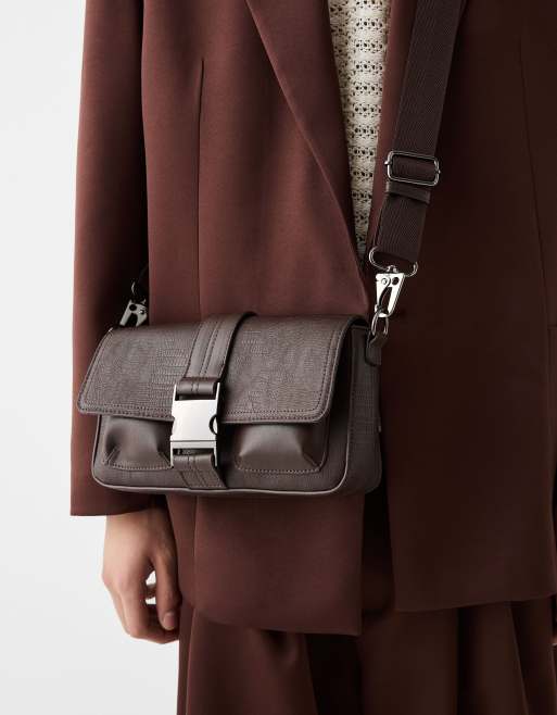 Bershka - Collection - Borsa a tracolla marrone 
